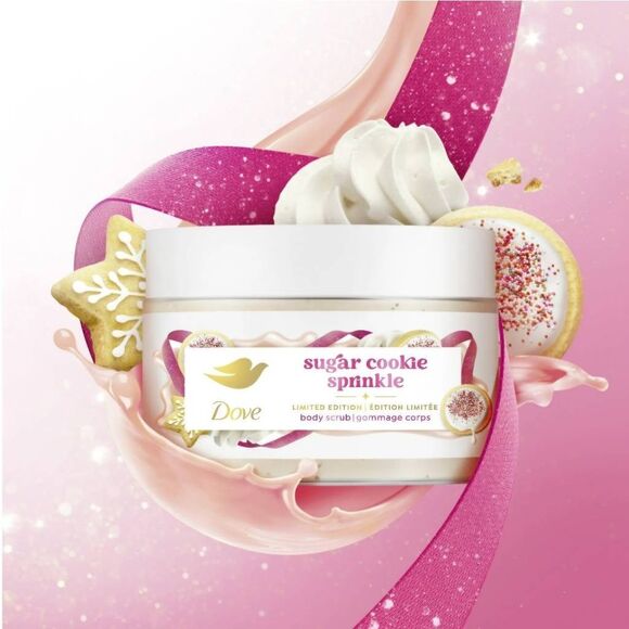 Dove Sugar Cookie Sprinkles Body Wash & Scrub Limited Edition Holiday Treats Set - Picture 4 of 7